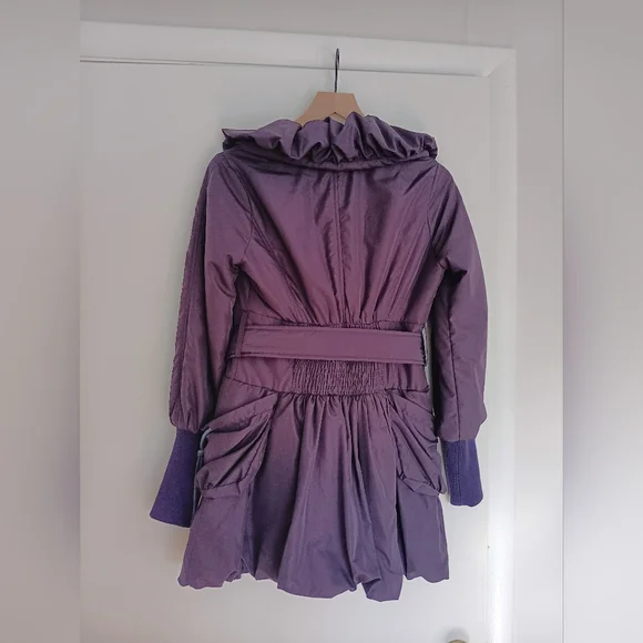 Vintage irisdiscent purple coat (S) - Picture 4 of 7